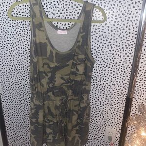 Camo Pink Lily Romper